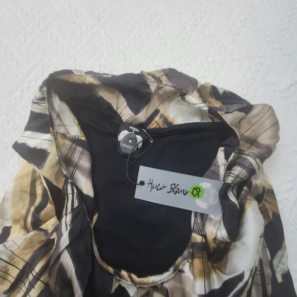 About Huevo Blanco Italian made silk women's dress Size 42 elegant old money - Picture 8 of 10